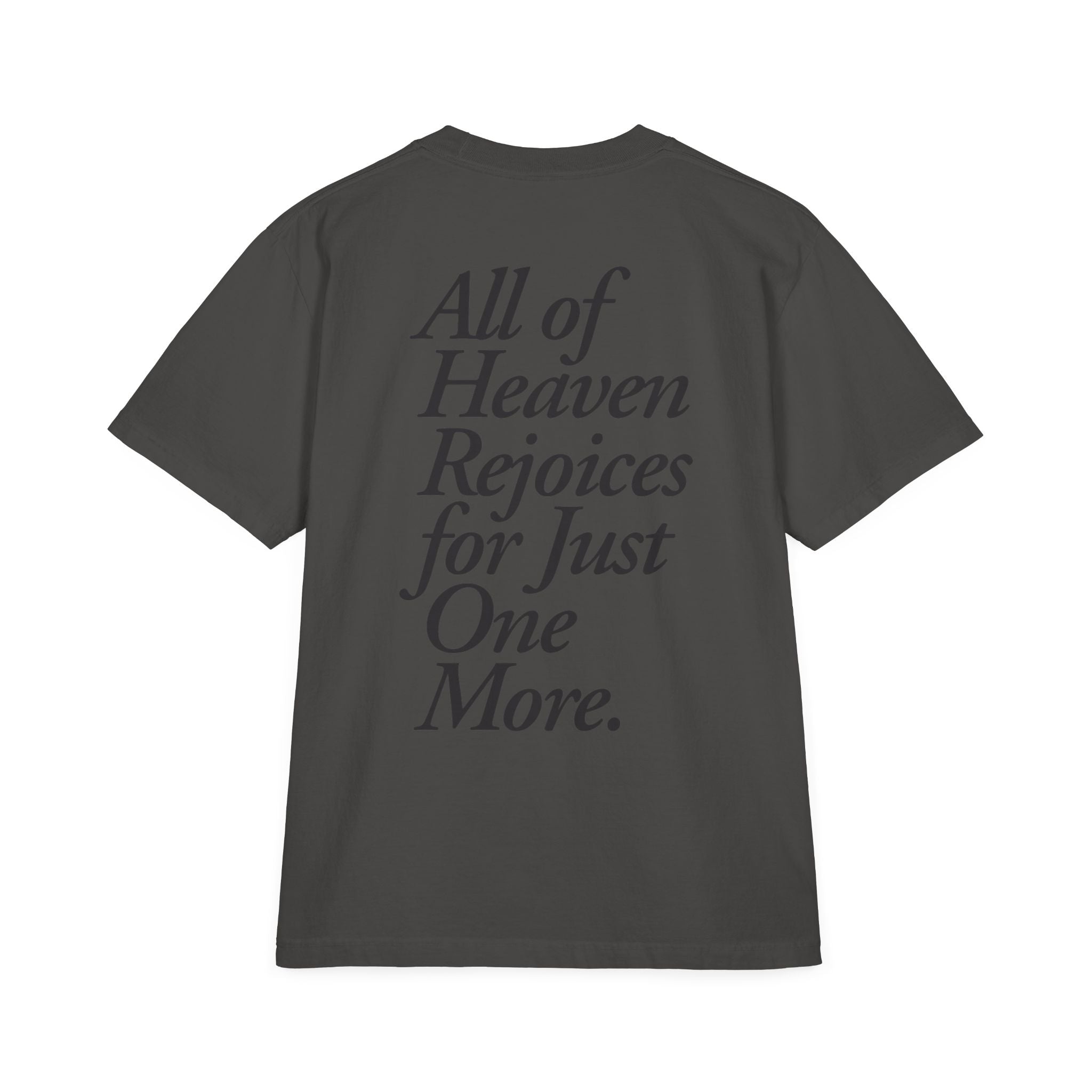 Oversized Grey "Just One More" T-Shirt