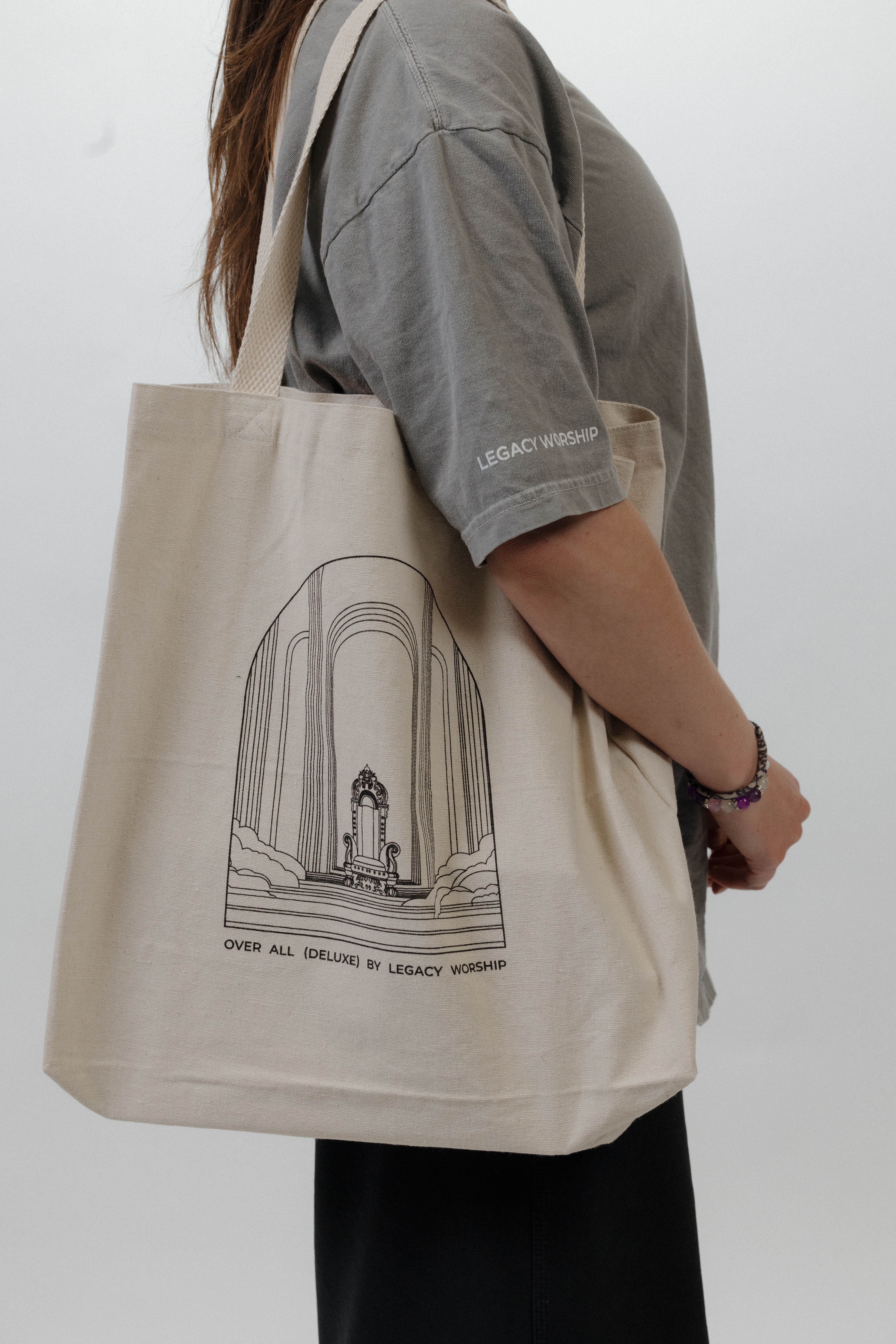 Legacy Worship OVER ALL (Deluxe) Tote Bag - Canvas