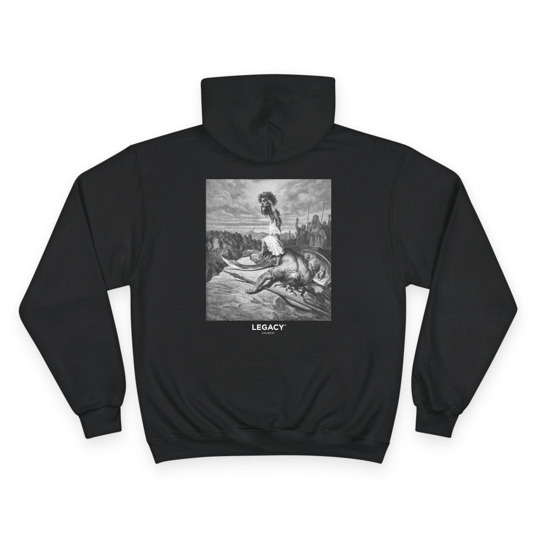 Saved Not Soft Champion David & Goliath Hoodie