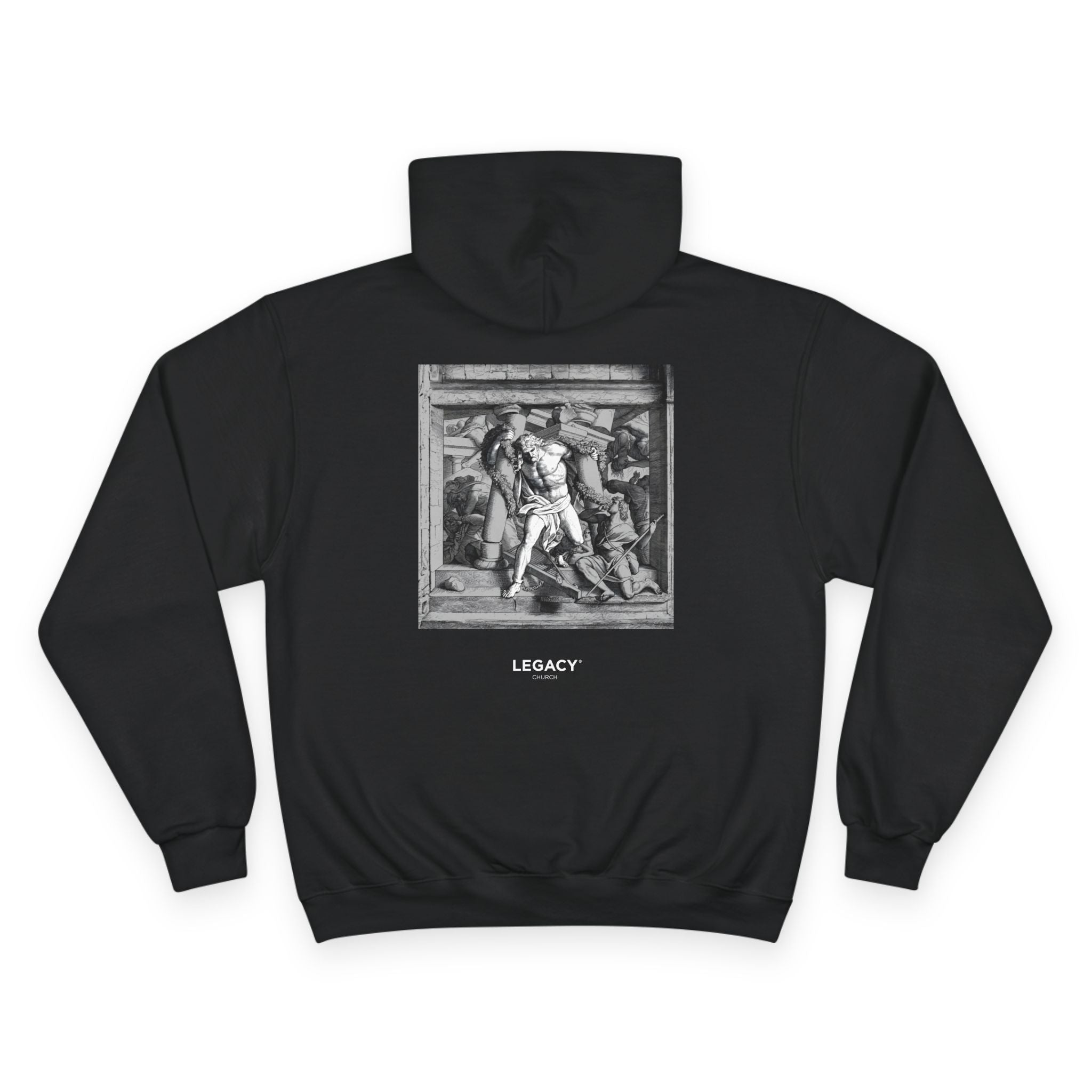 Saved Not Soft Champion Samson Hoodie | Legacy Church Apparel