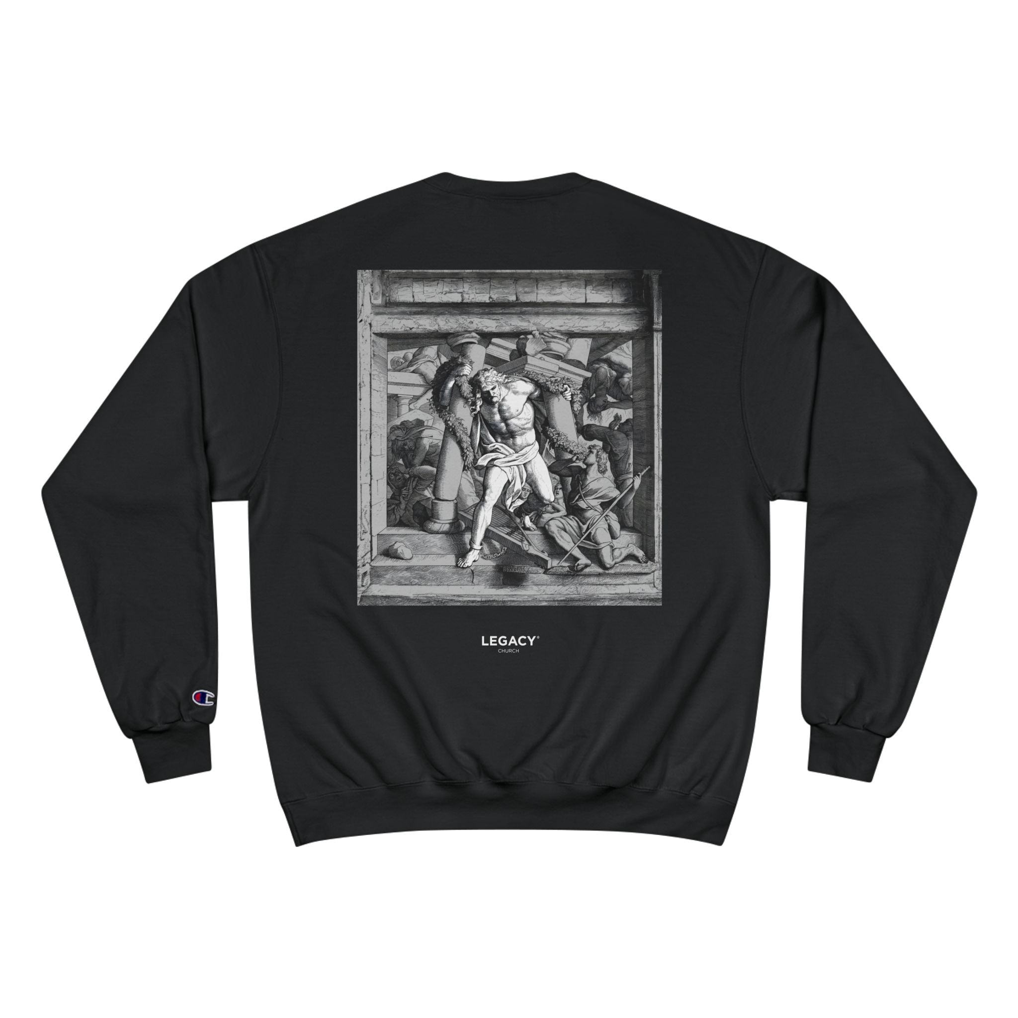 Saved Not Soft Samson Champion Crew | Legacy Church Apparel