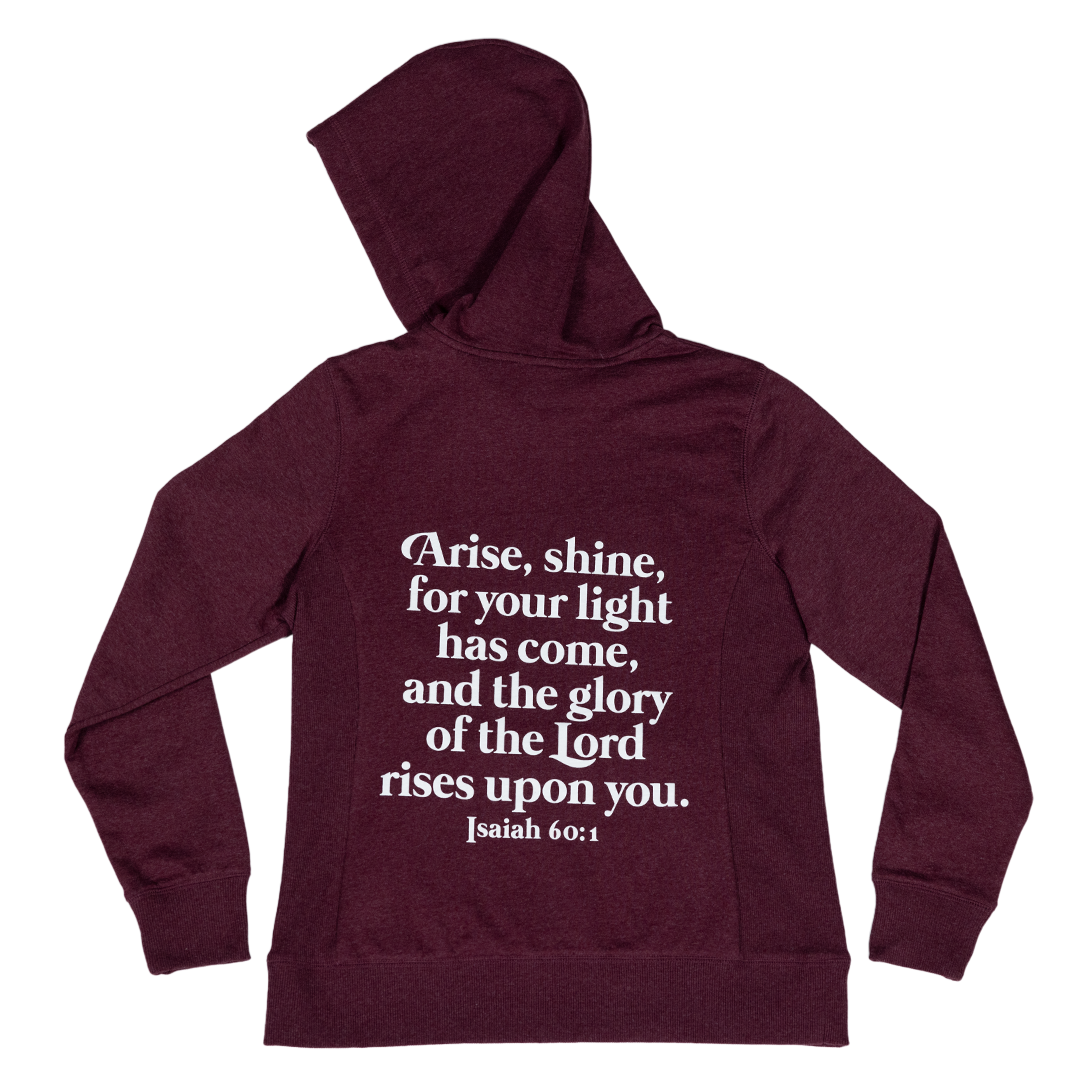 Aspire Isaiah 60:1 Zip Up Hoodie