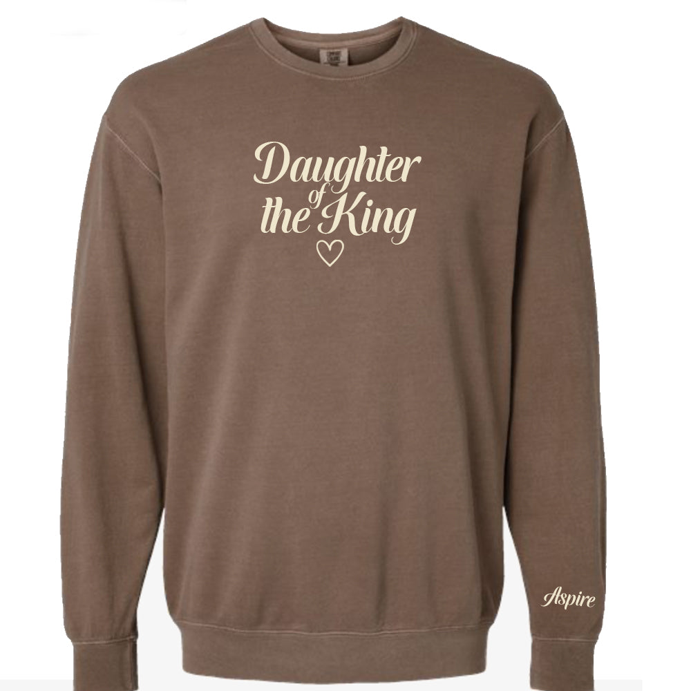Daughter of the King Espresso Crewneck