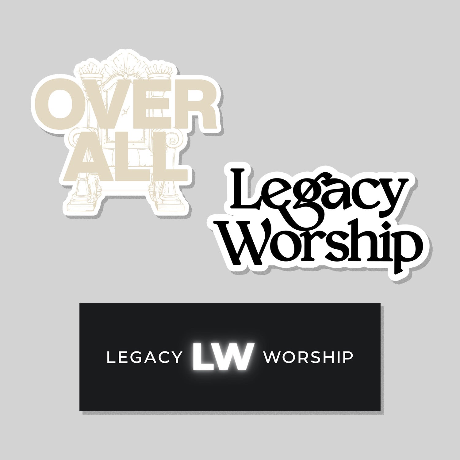 Legacy Worship 3 Sticker Pack