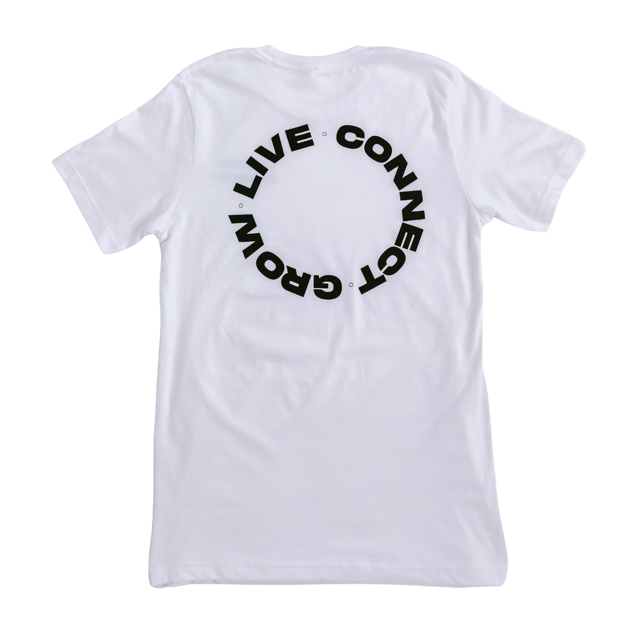 Connect. Grow. Live. Tee (White Edition)