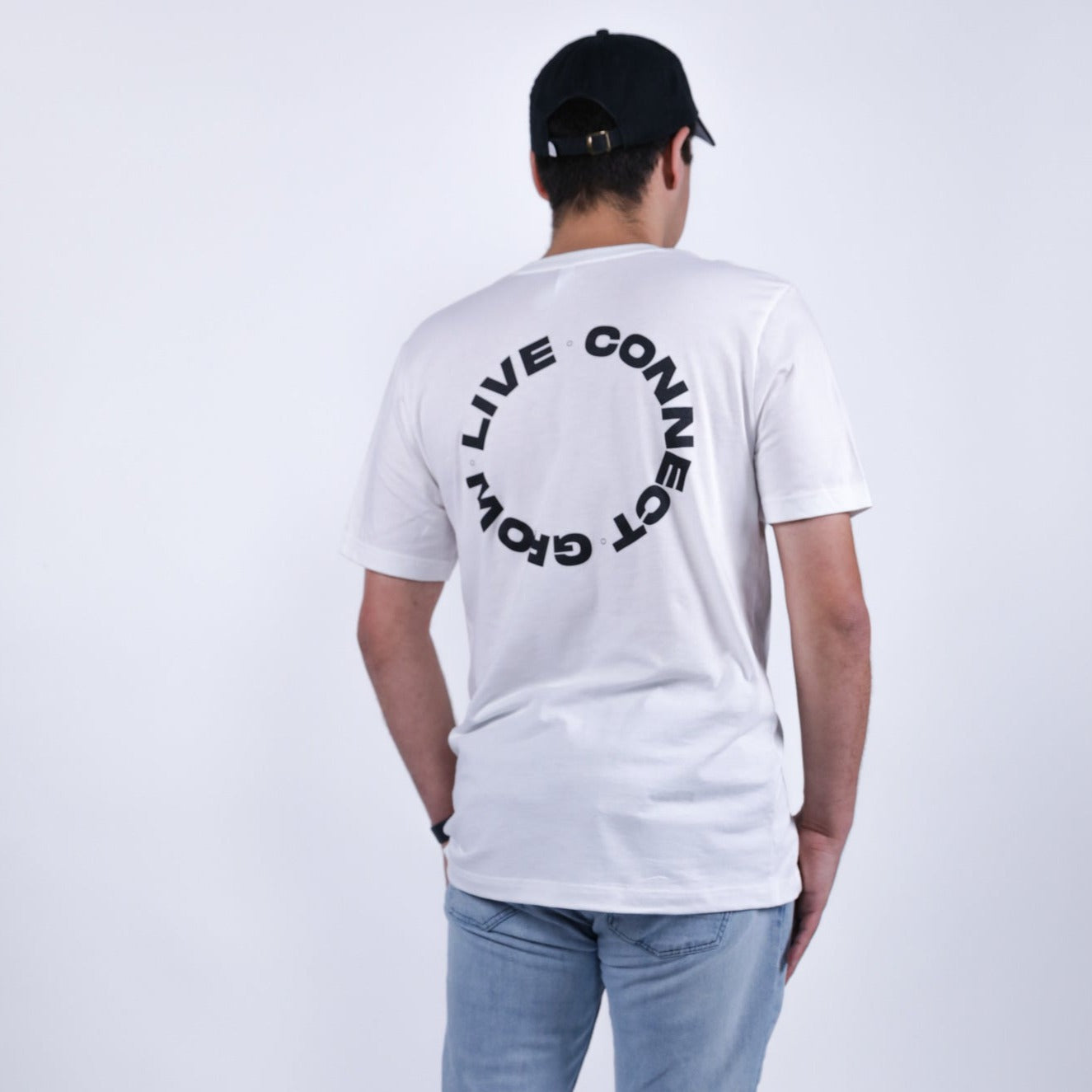 Connect. Grow. Live. Tee (White Edition)